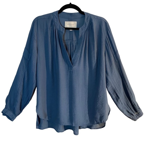 Brochu Walker Jaxon Shirred Popover Lagenlook peasant blouse - Picture 15 of 15